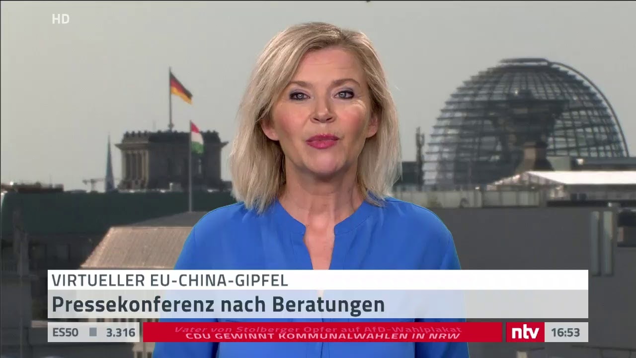 LIVE: Pressekonferenz mit Kanzlerin Merkel nach den EU-China Gesprächen - YouTube