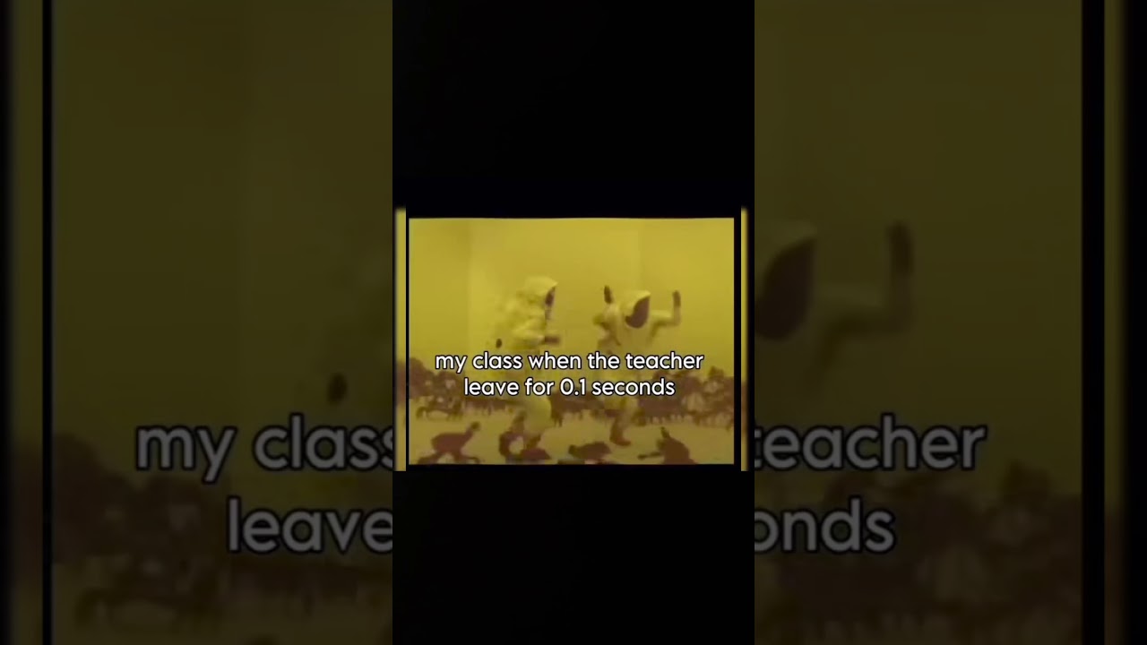 When teacher leaves the class 