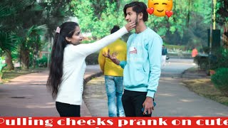 Pulling Cheeks Prank On Cute Boys Mahi Chaturvedi