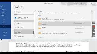 MOS Word 2019 - Bài tập tổng hợp - Project 12
