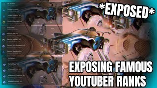 EXPOSING FAMOUS YOUTUBER ROCKET LEAGUE RANKS Rocket League Tracker