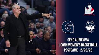Geno Auriemma: UConn women's basketball postgame press conference (Georgetown) - 2/26/26