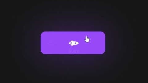 Rocket Launch Button Animation