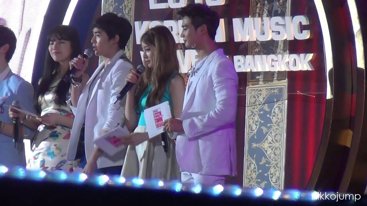 [FANCAM] 130316 MC Jokwon Suzy Nichkhun Jiyeon Minho @ KMW in BKK 2013 by nikkojump