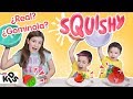 SQUISHY vs Real Food vs GOMINOLA!! // Familukis