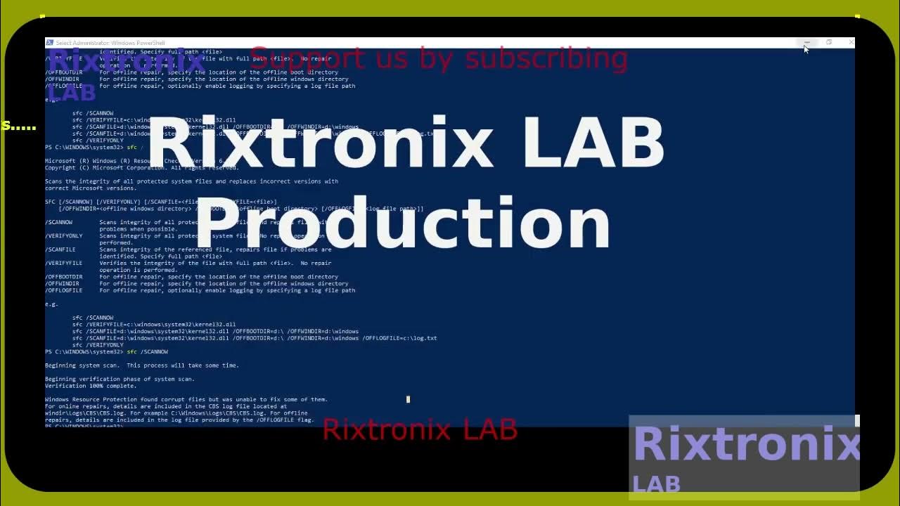 Fixing windows 10 corrupted files sfc cbs log p1 youtube
