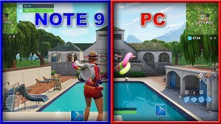 Fortnite Graphic - PC vs  Samsung Galaxy Note 9 (Android)