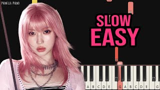 BABYMONSTER - WE GO UP | SLOW EASY Piano Tutorial by Pianella Piano