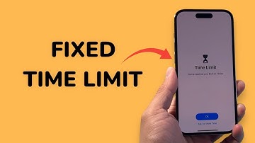 Time Limit Reached On iPhone (FIXED)