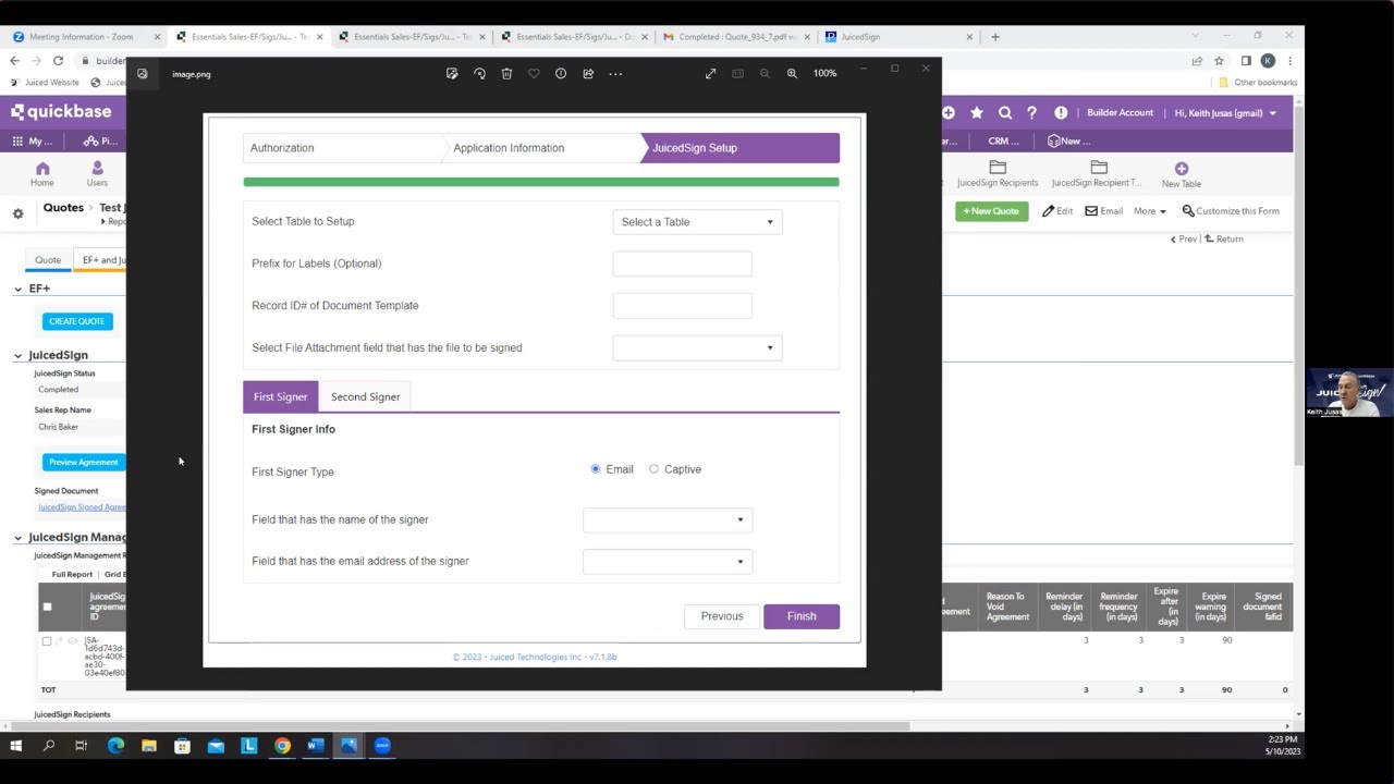 JuicedSign for Quickbase - Recipient Tags, Multiple Signers and More!