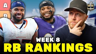 Week 8 Running Back Rankings & Tiers | Fantasy Football 2025