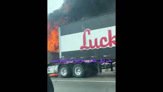 Truck on fire ? I-580 Fremont