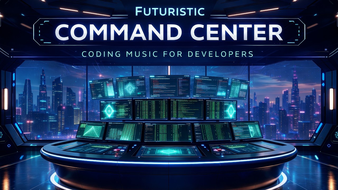 Futuristic Command Center | Coding Music for Developers