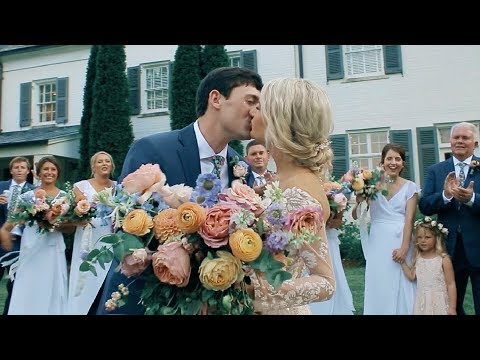 A Pretty-in-Pink Garden Wedding in North Carolina | Martha Stewart Weddings