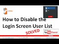 How to disable User List on login screen || How to Disable login screen user list || redhat linux