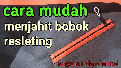 CARA MUDAH MENJAHIT RESLETING  BOBOK SAKU JAKET