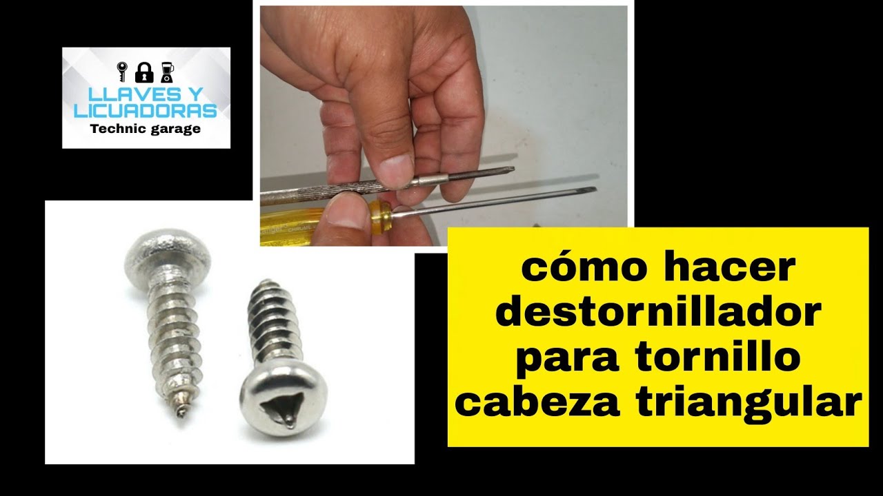 fabricar destornillador para tornillo con cabeza triangular 