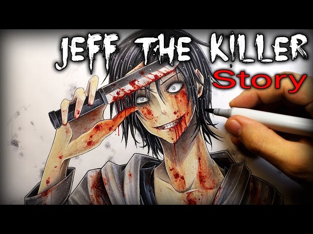 jeff the killer and jeff the killer (creepypasta) drawn by dazz_chan