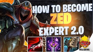 WILD RIFT | How To Become A Zed Expert 2.0 | Challenger Zed Gameplay | Guide & Build