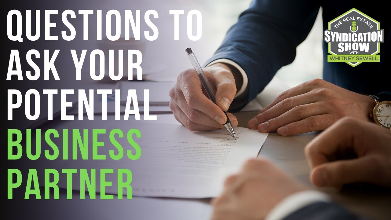 Questions to Ask Your Potential Business Partner - YouTube