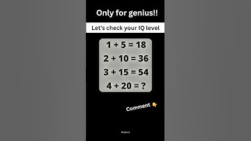 Only GENIUS | Solve this Math Puzzle 🤯 #quiz #mathpuzzle #mathquiz #mathstricks #mathshorts #shorts
