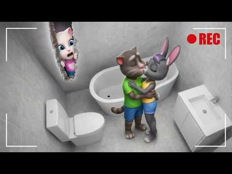 HIDDEN CAMERA CAPTURES TOM CHEATING ANGELA WITH BECCA - My Talking Tom Friends