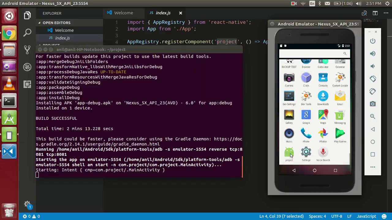 React native tutorial # 1 install react-native with android - YouTube