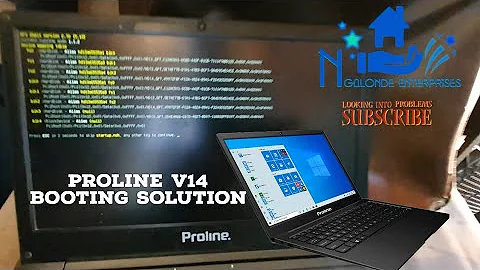 Proline  notebook Stuck on booting | Solution