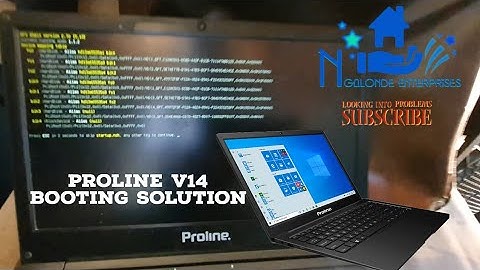 Proline  notebook Stuck on booting | Solution