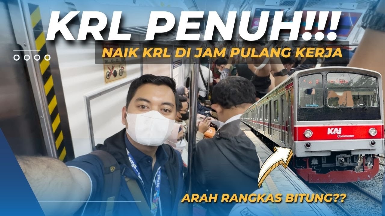 PADAT dan PENUH!? Pulang Kerja Naik KRL Tanah Abang - Rawa Buntu