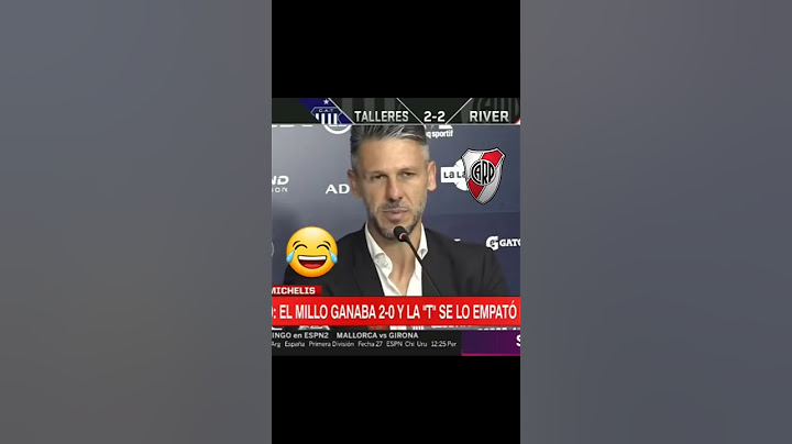 DEMICHELIS "Y RIVER FUE RIVER" 🤣