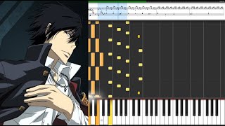 Hitman Reborn - Fuuki Iinchou Hibari Kyoya / Anime Piano Tutorial Sheet Music