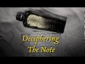 Oldest Message In A Bottle - Deciphering The Note