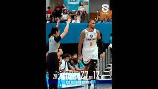 【滋賀レイクス】開幕戦からダブルダブル！ザック・オーガスト（2026.9.25 vs京都ハンナリーズ）