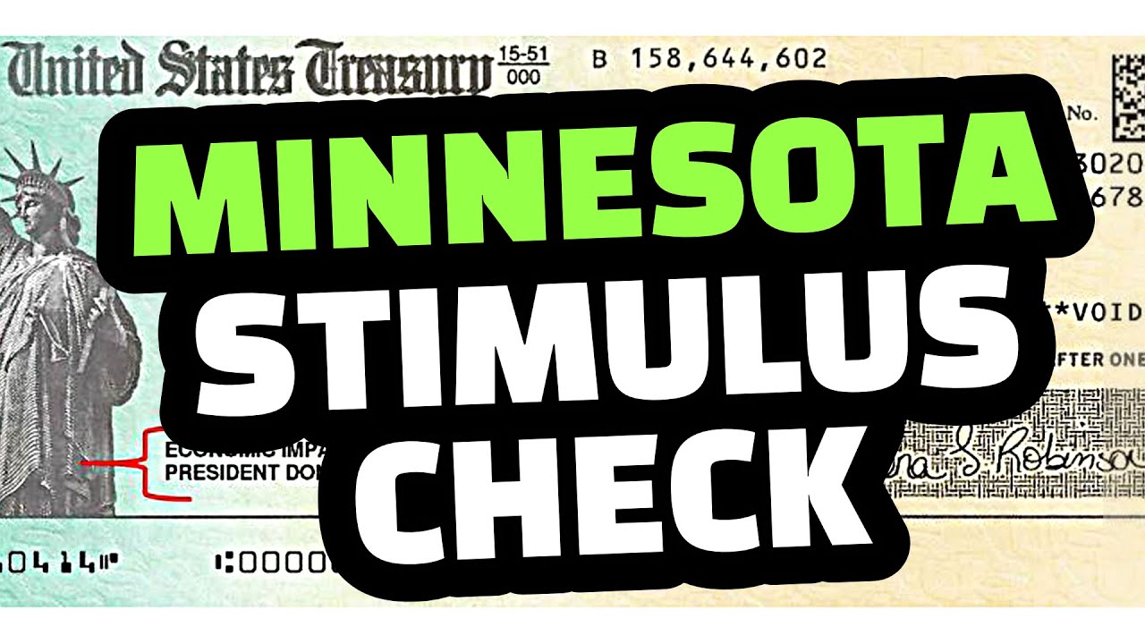 MINNESOTA STIMULUS CHECK UPDATE 750 ONE TIME PAYMENT ! WHO ? YouTube