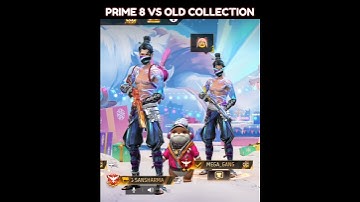 Prime 8 Kid Against Old Player 🤬✨ Collection Battle - Garena Free Fire #freefire #shorts #challenge