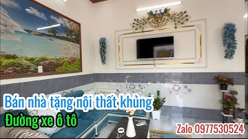 T.268 bán ngôi nhà mái thái cực đẹp luôn tặng toàn bộ nội thất cao cấp đường xe ô tô có 149 m2 thổ