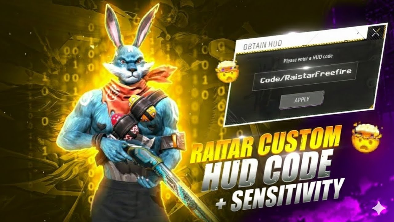 Raistar Hud Code RAISTAR Custom HUD Code + Sensitivity 🔥 100% Headshot Trick | Free Fire ...