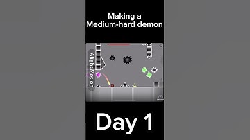 Making a medium-hard demon #geometrydash #shorts