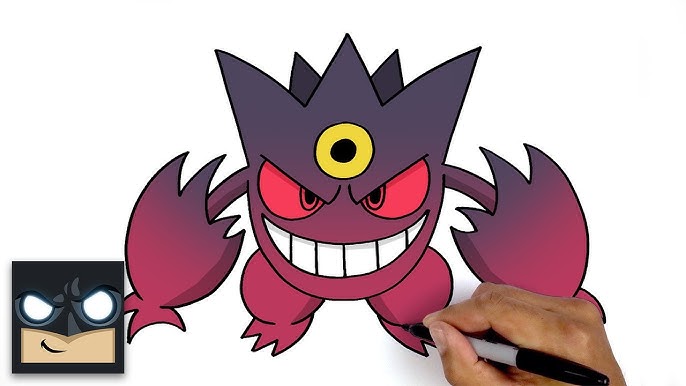 mega gengar shiny - Desenho de g_trindadedrawings - Gartic