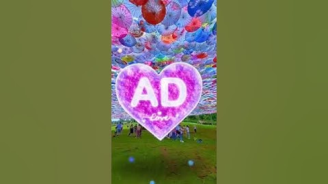 AD Love Typography Alphabet Heart With Name Art Romantic Short Video Status #Nameart #AD #Short