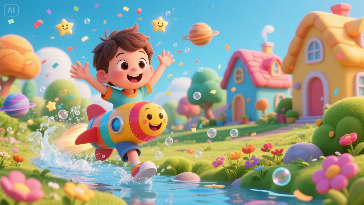 Bathtime Galaxy – JJ’s Soapy Adventure | Popular Nursery Rhyme | Educational Kids Songs