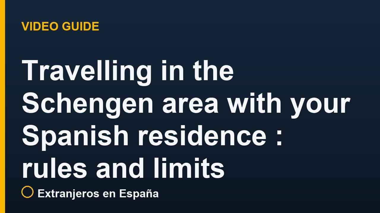 Travelling in the Schengen area with your Spanish residence (TIE): rules and limits