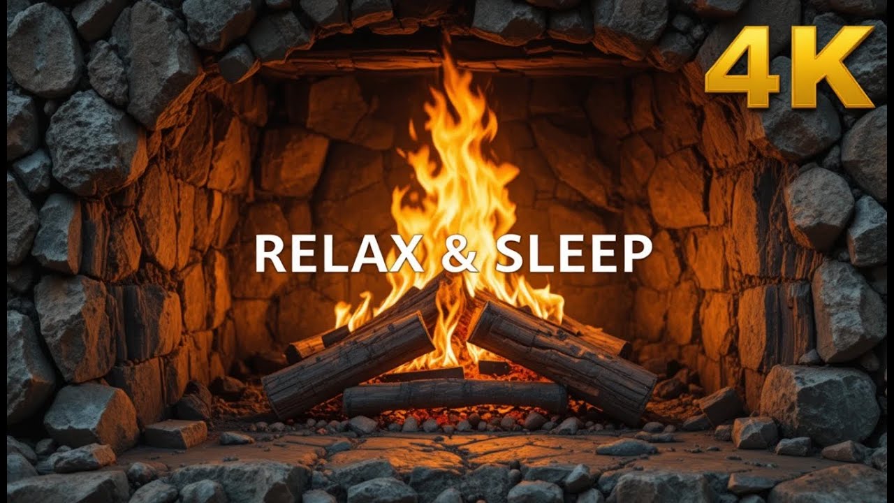 🔴  Subscribers Only Live 🔥 Cozy Fireplace Night  4K