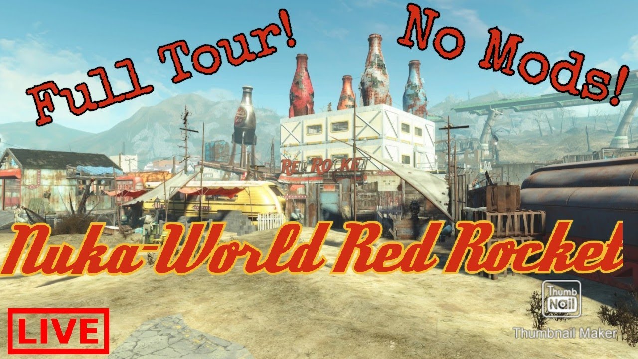 Fallout 4 Nuka World Red Rocket Tour - No Mods!