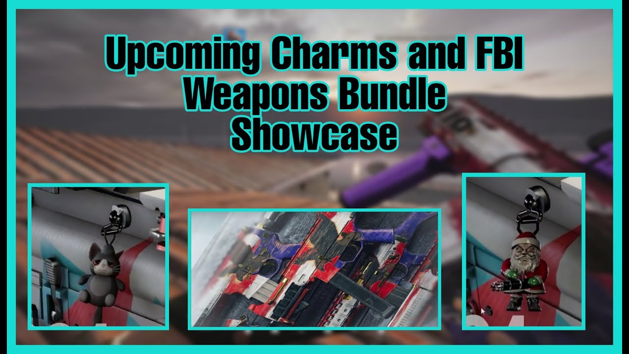 R6 LEAKS | NEW UNRELEASED CHARMS AND WEAPONS SKINS BUNDLE SHOWCASE.