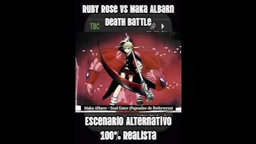 Ruby Rose vs Maka Albarn (Escenario Realista - Death Battle) #deathbattle #powerscaling