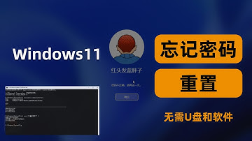2分钟内重置遗忘的Windows 11密码，无需U盘和任何软件。Reset Forgotten Windows 11/10 password  without anysoftware