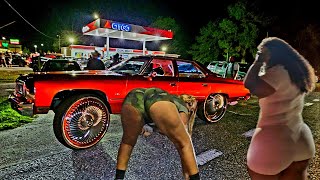 ORANGE LAKE MOTHER'S DAY HANGOUT 2K24 GAS STATION ACTION PART 2 BIG RIMS / CUSTOM CARS / VIBIN