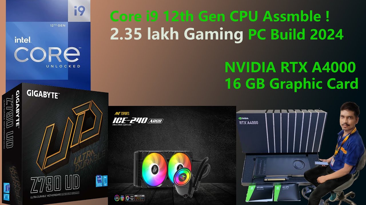 Core i9 12th Gen CPU Assmble ! 2.35 lakh Gaming PC Build 2024 #gamingpc ...